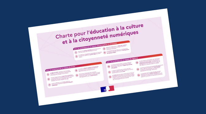 Charte pour l’éducation à la culture et à la citoyenneté numériques